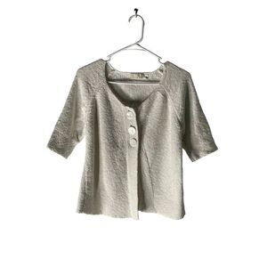 Hailey Lyn Granny Cotton Knit 3/4 Sleeve Sweater